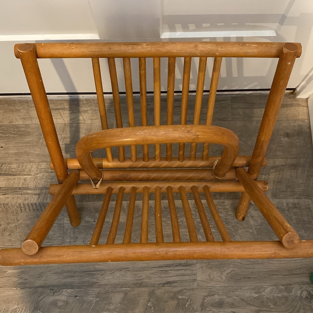 1970’s Bamboo Magazine Rack - Picture 2 of 7